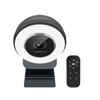 C24流れカム1080P 60FPSリング ライトが付いているリモート・コントロール ラップトップのウェブ画像