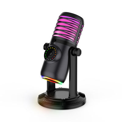 PCのラップトップの電話コンピュータのためのRGB USBのコンデンサーの賭博のマイクロフォン