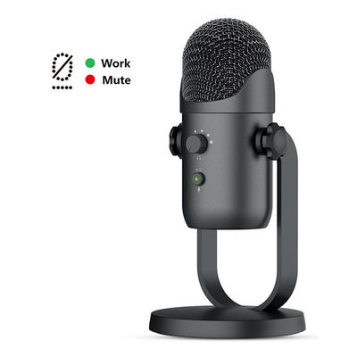 Podcast録音のためのROHS USBのコンデンサ マイクロホン24bit 48KhzのスタジオのPCのマイクロフォン